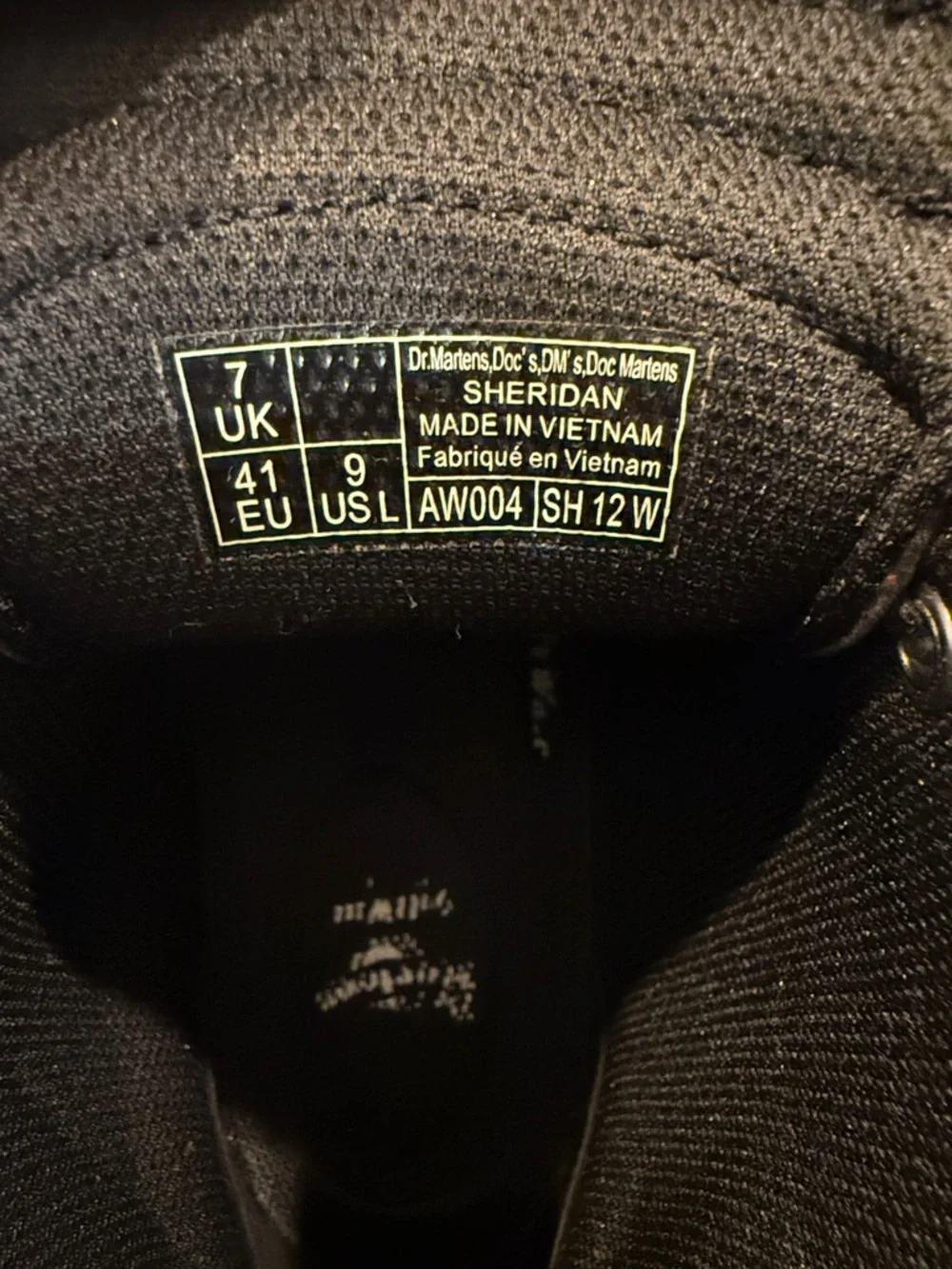 Dr. Martens Women’s Black High-Top Lace-Up Sheridan Combat Boots - size 9 - Picture 2 of 6